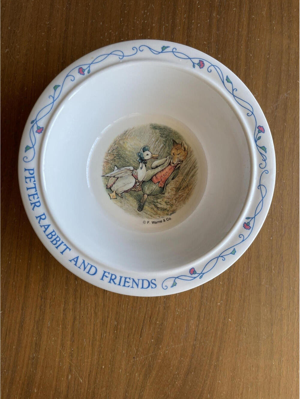 Peter Rabbit & Friends Bowl Jemima Puddle Duck & Mr. Tod The Fox Bowl
